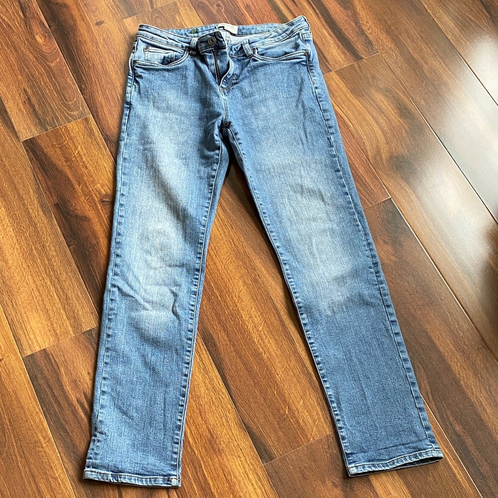 Orvis Mid Rise Boyfriend Straight Stretch Jeans 29x30